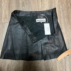 Veda Margie Reformation Mini Leather Skirt